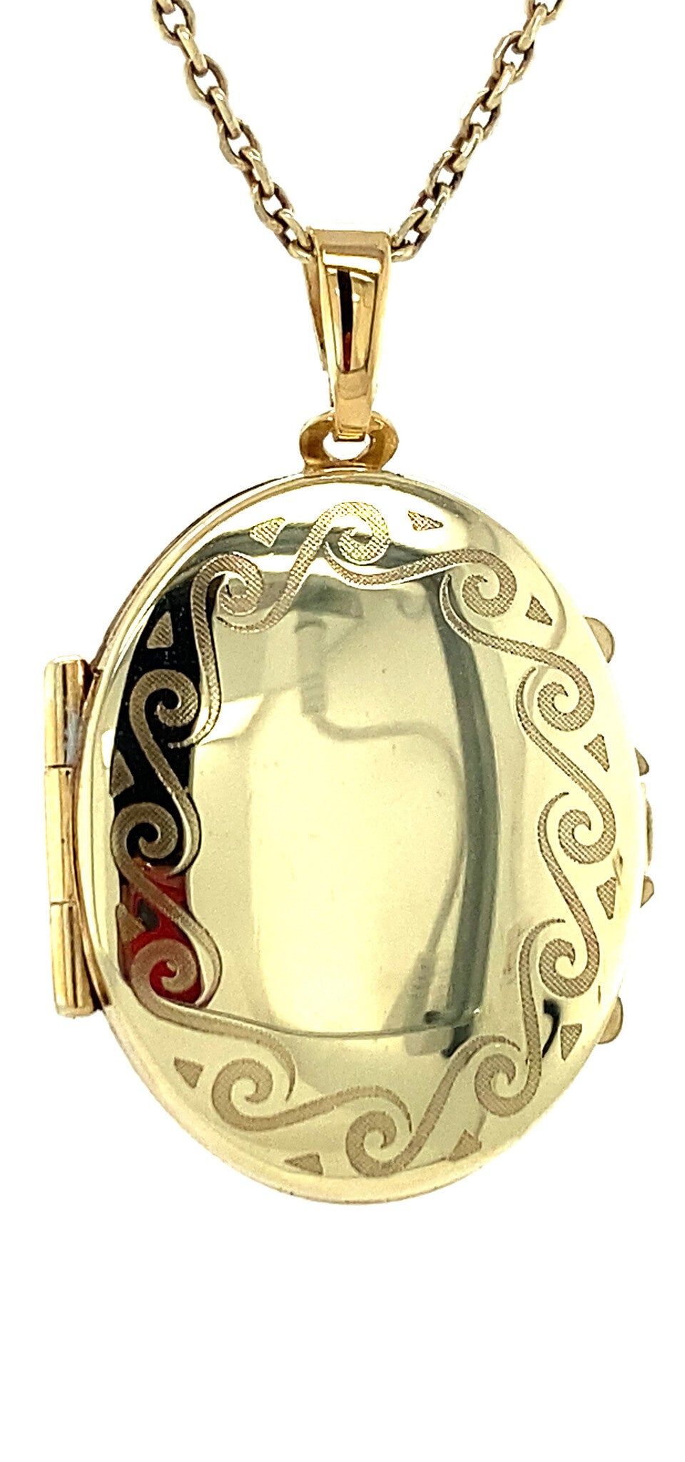 Vintage 14K Gold Locket with Engraving